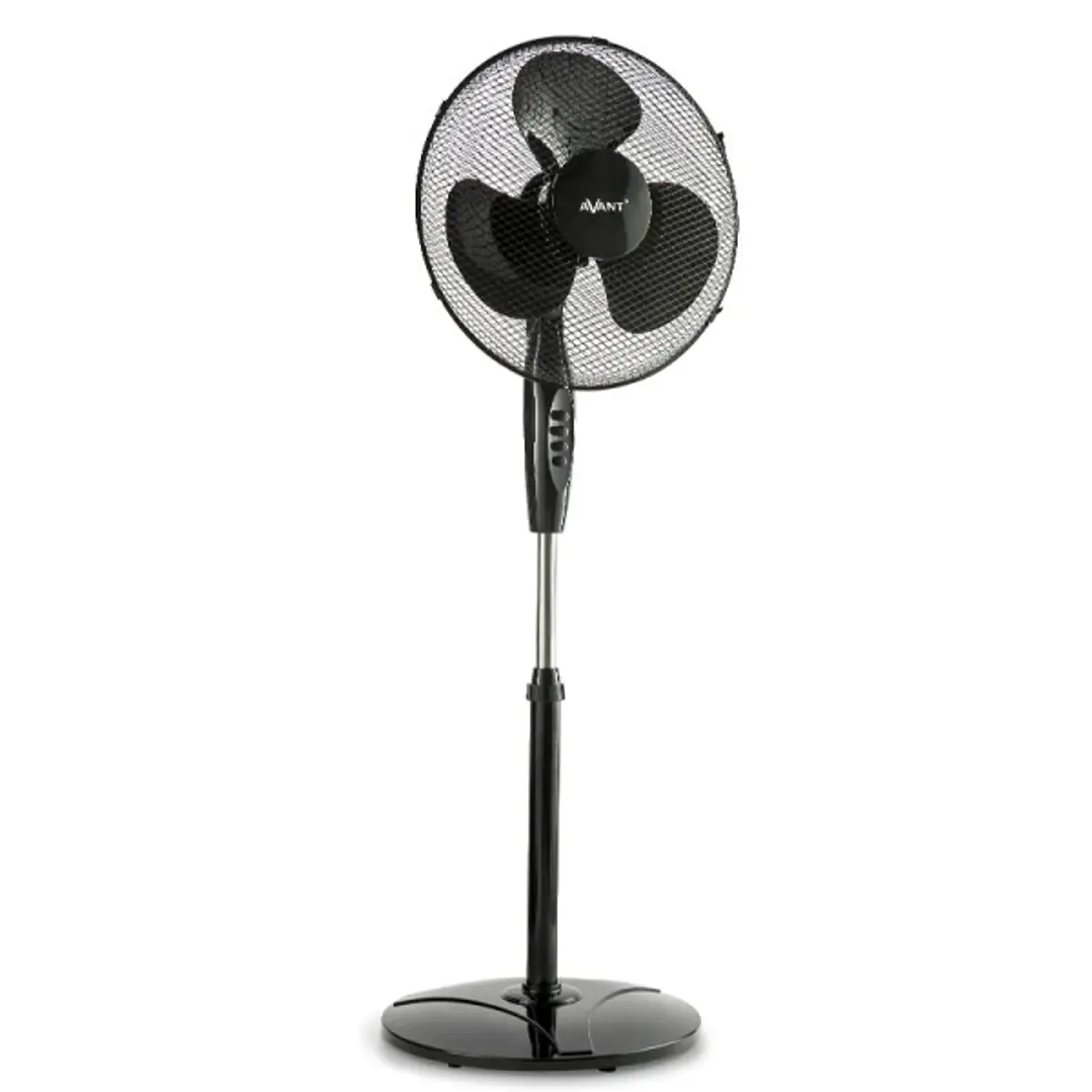 Avant Ventilador de Pie 45W 3 Aspas - 3 Velocidades - Funcion Oscilante - Cabezal Inclinable - Color Negro 1