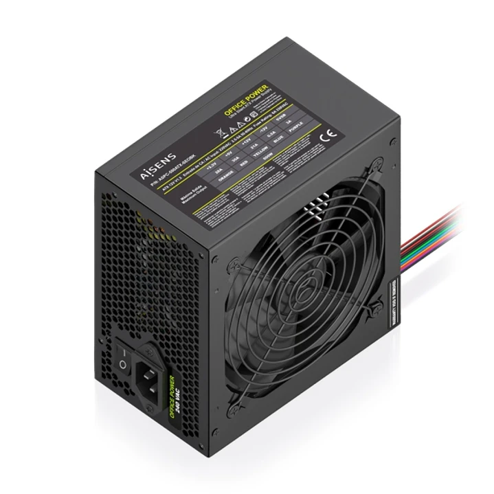 Aisens ASPC-500ATX-SEOBK Fuente de Alimentacion 500W ATX - Ventilador 120mm - OEM - Color Negro 1
