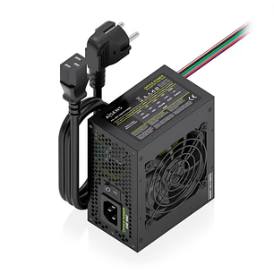 Aisens ASPC-500SFX-PSEBK Fuente de Alimentacion 500W SFX - Ventilador 80mm - OEM - Cable de Alimentacion Incluido - Color Negro