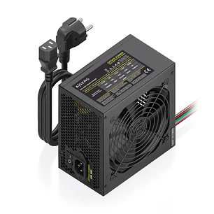 Aisens ASPC-500ATX-PSEBK Fuente de Alimentacion 500W ATX - Ventilador 120mm - OEM - Cable de Alimentacion Incluido - Color Negro