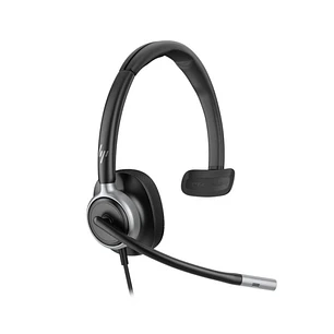 HP Poly Mission 615 Auricular Monoaural con Microfono - Almohadilla Polipiel Acolchada - Controles en Cable