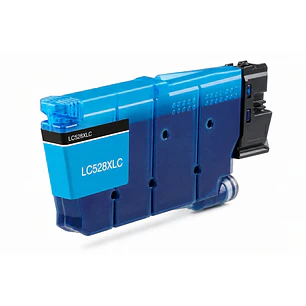 Brother LC528XL Cyan Cartucho de Tinta Pigmentada Generico - Reemplaza LC528XLC