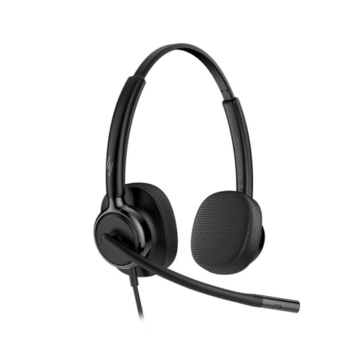 HP Poly Mission 425 Auriculares con Microfono - Almohadillas Polipiel Acolchadas - Controles en Cable 1