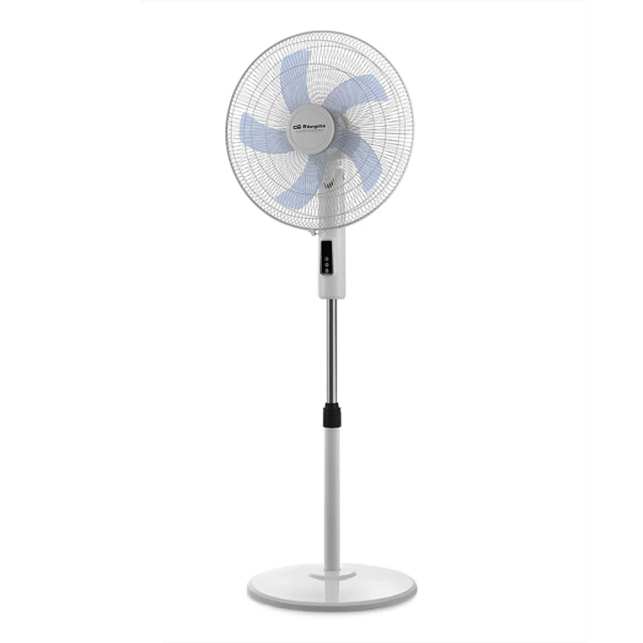 Orbegozo SF 1240 Ventilador de Pie - 3 Velocidades - 45W - Gran Caudal de Aire - Funcion Oscilante - Cabezal Inclinable - Altura Regulable - Panel Tac 1