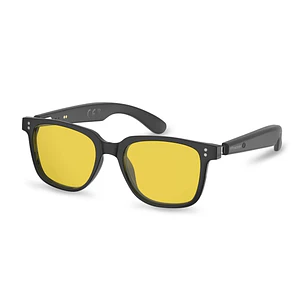 Energy Sistem Day Mode Music Gafas Bluetooth - Filtro Anti Luz Azul y Proteccion UV400 - Cristales Amarillos - Reproduccion de Musica - Microfono y As