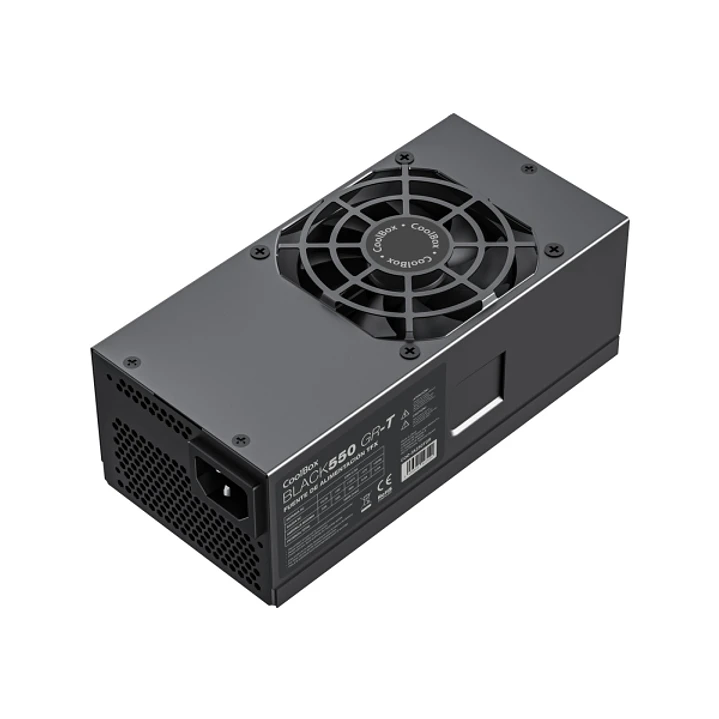 CoolBox BLACK550 GR-T Fuente de Alimentacion 550W TFX - Ventilador 80mm - Color Negro 1