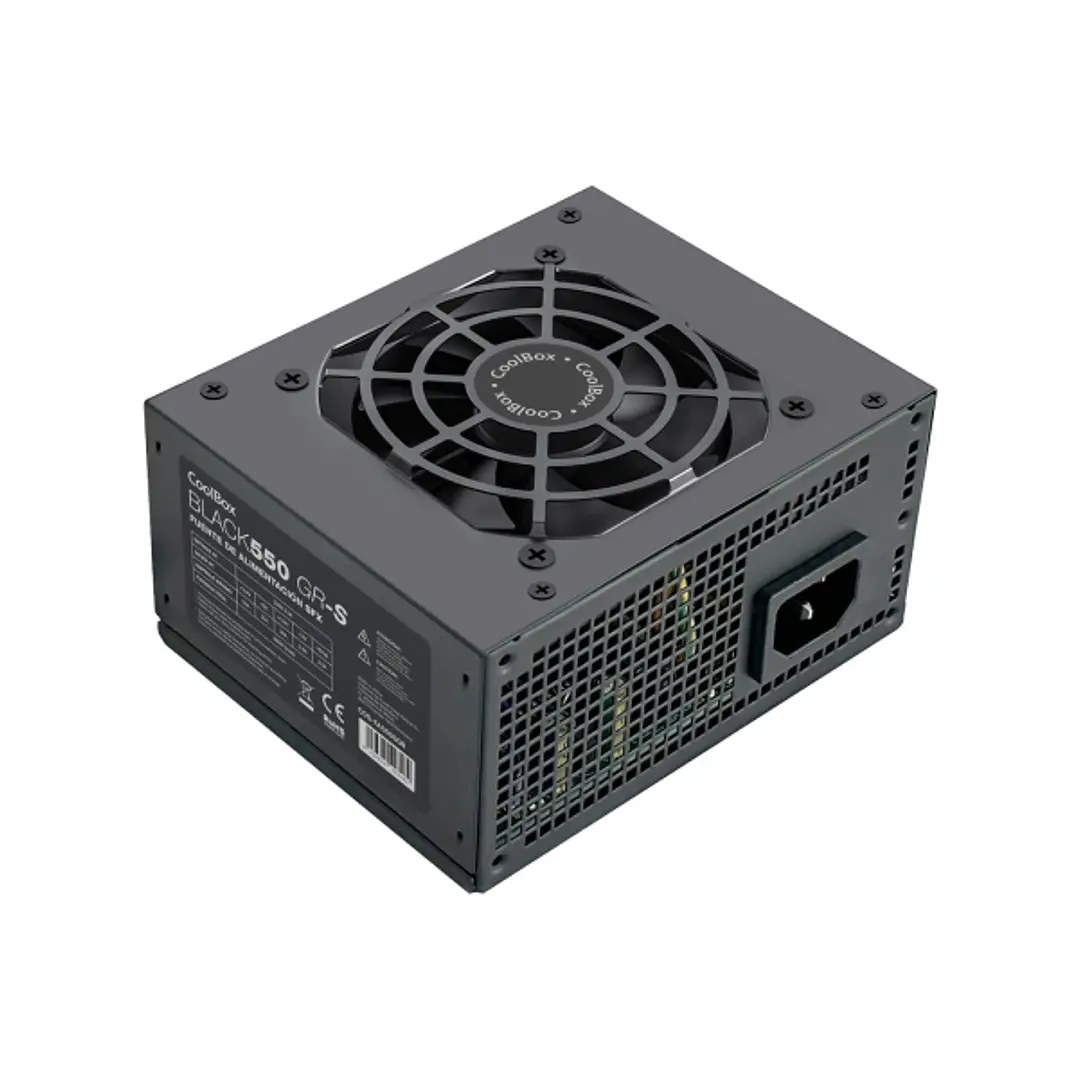 CoolBox BLACK550 GR-S Fuente de Alimentacion 550W SFX - Ventilador 80mm - Color Negro 1