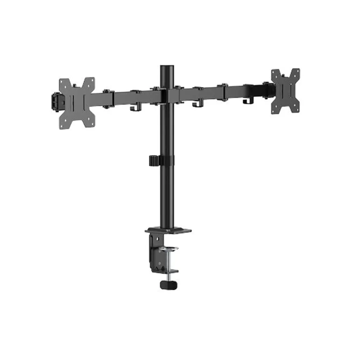 Cromad Soporte de Mesa con Brazos Articulados para 2 Monitores de 17