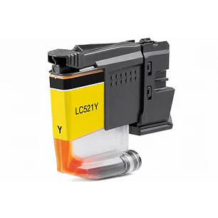 Brother LC521 Amarillo Cartucho de Tinta Generico - Reemplaza LC521Y