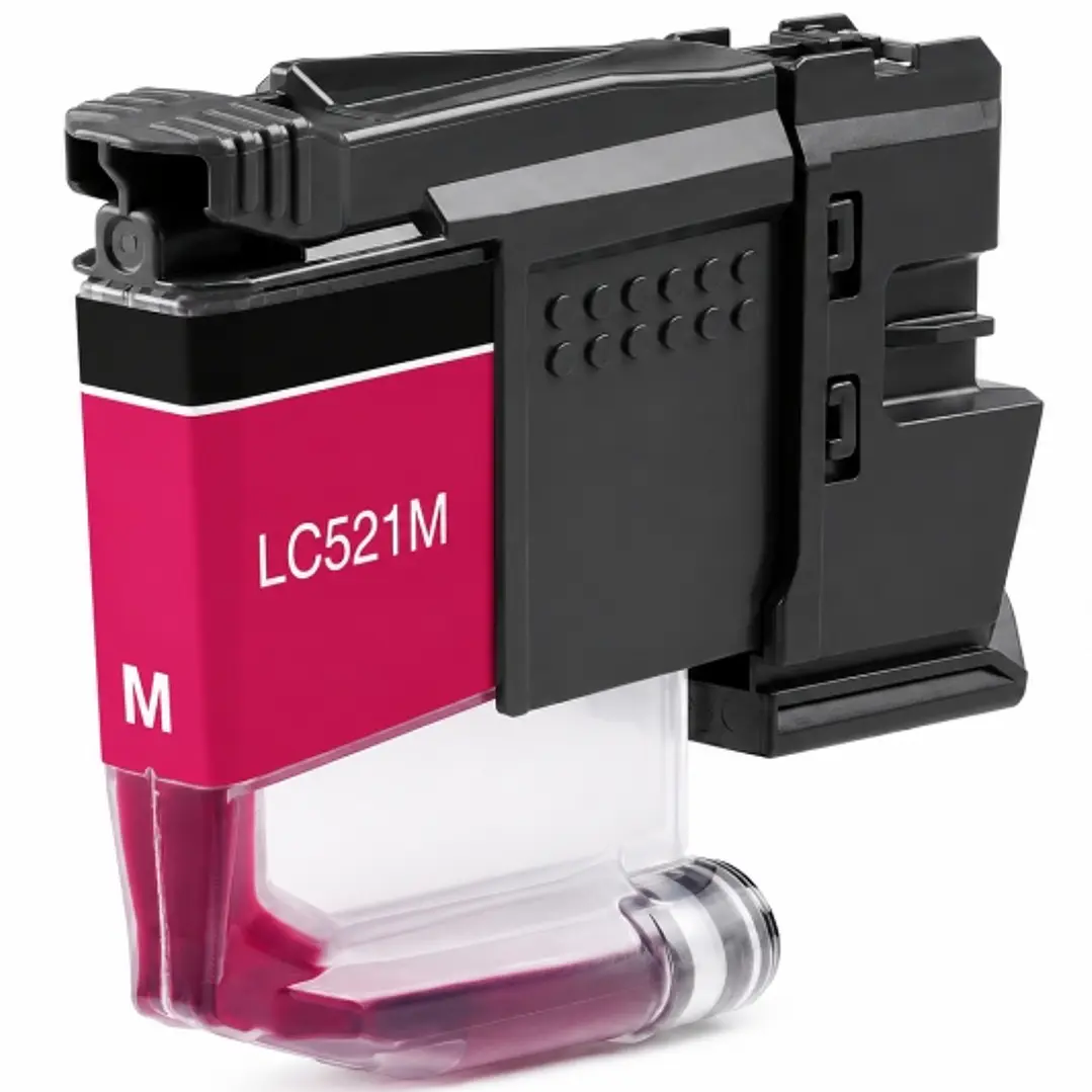 Brother LC521 Magenta Cartucho de Tinta Generico - Reemplaza LC521M 1