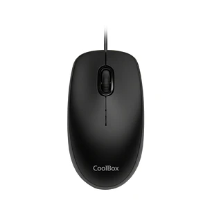 Coolbox U01 Raton USB - Ambidiestro - 1600 DPI - Sensor Optico - Color Negro