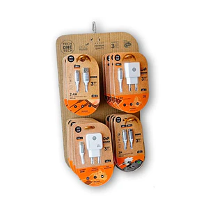 TechOneTech Expositor de 16 Cables y Cargadores para Smartphone - Unidades Surtidas