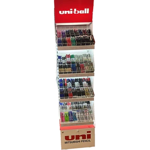Uni-ball Expositor Torre con 780 Productos Surtidos - Gamas Variadas - Articulos de Escritura - Colores Surtidos
