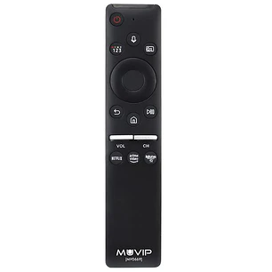 Muvip MV0669 Mando Universal para Samsung - Conexion Bluetooth - Botones de Acceso Rapido a Netflix, Prime Video y Rakuten TV - Color Negro