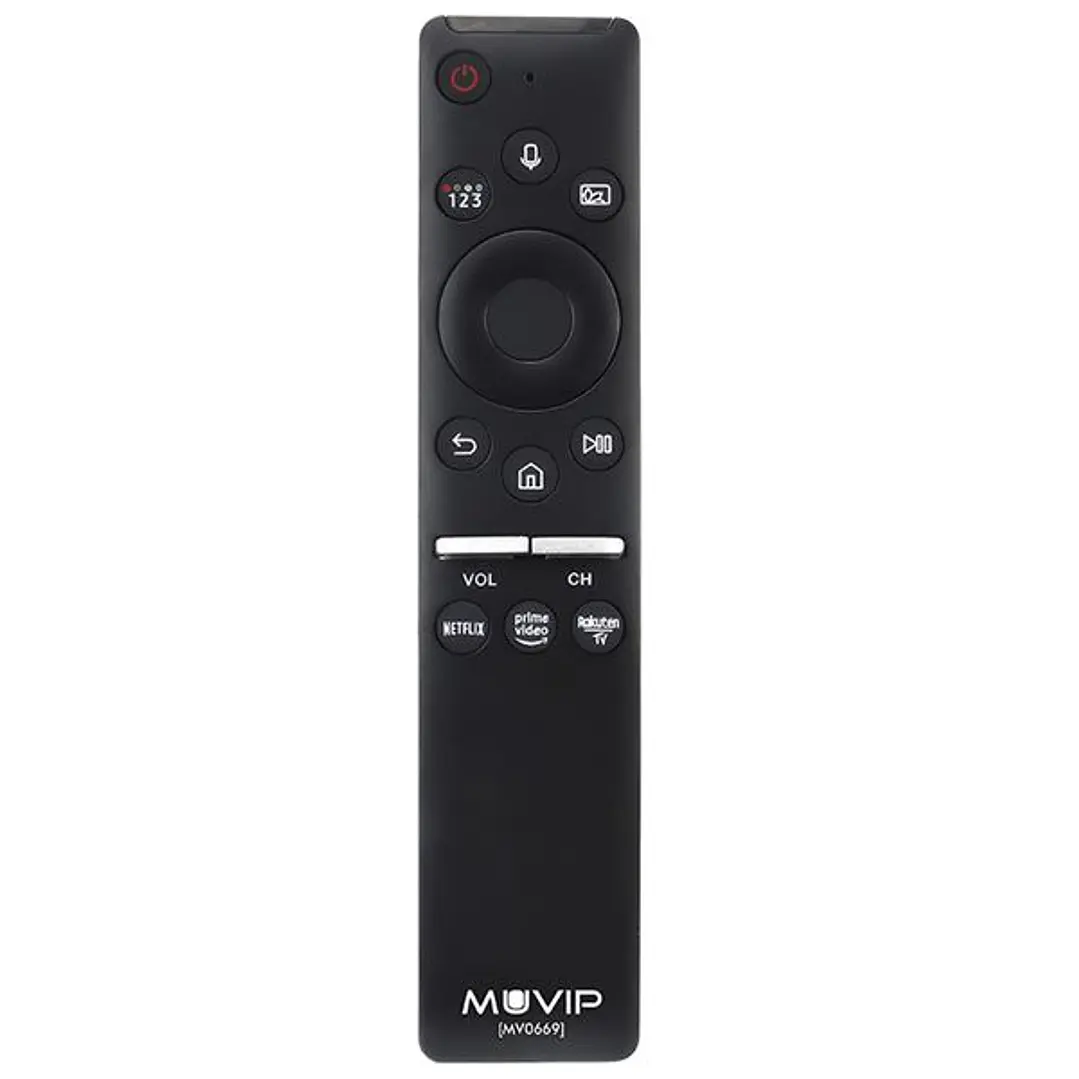 Muvip MV0669 Mando Universal para Samsung - Conexion Bluetooth - Botones de Acceso Rapido a Netflix, Prime Video y Rakuten TV - Color Negro 1