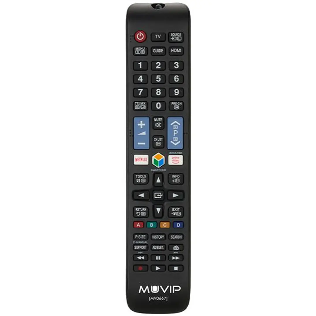 Muvip MV0669 Mando Universal para Samsung - Botones de Acceso Rapido a Netflix y Prime Video - Color Negro 1