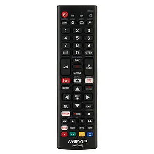 Muvip MV0668 Mando Universal para LG - Botones de Acceso Rapido a Netflix y Prime Video - Color Negro