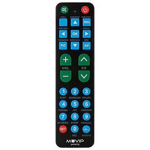 Muvip MV0670 Mando a Distancia Universal - Teclas Grandes - Configuracion Sencilla