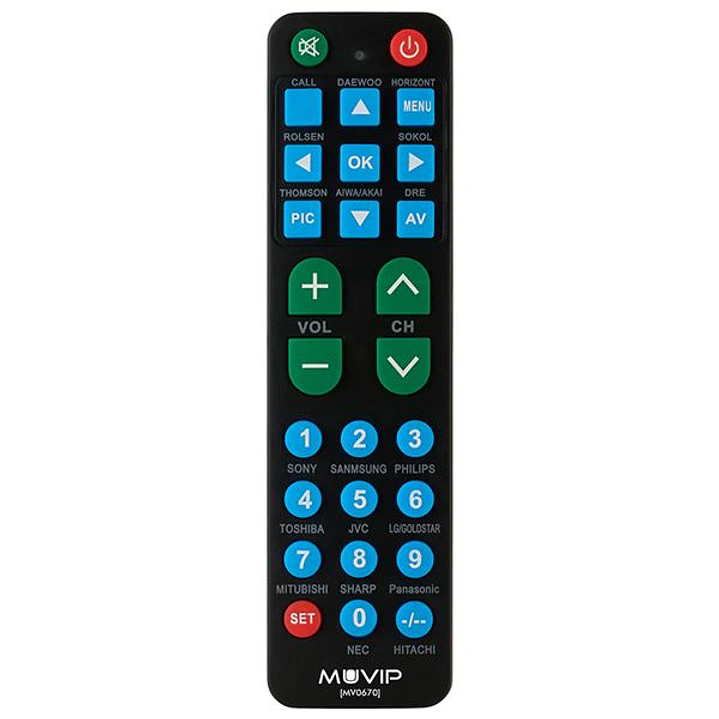 Muvip MV0670 Mando a Distancia Universal - Teclas Grandes - Configuracion Sencilla 1
