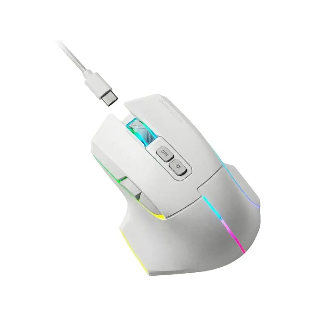 MARS GAMING Ratón Inalam. TRI-MODO 12000DPI White 3