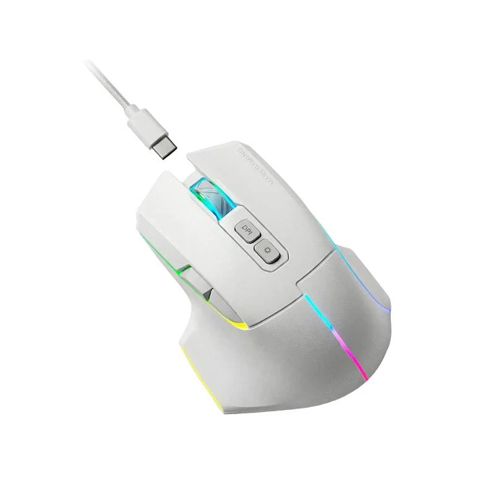MARS GAMING Ratón Inalam. TRI-MODO 12000DPI White 3