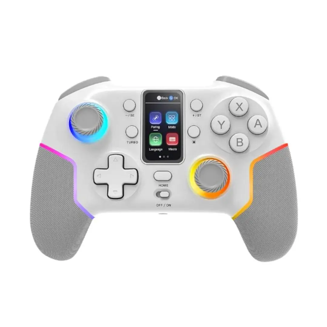 MARS GAMING Gamepad Tri-Modo LMGPV3W LCD Blanco 1