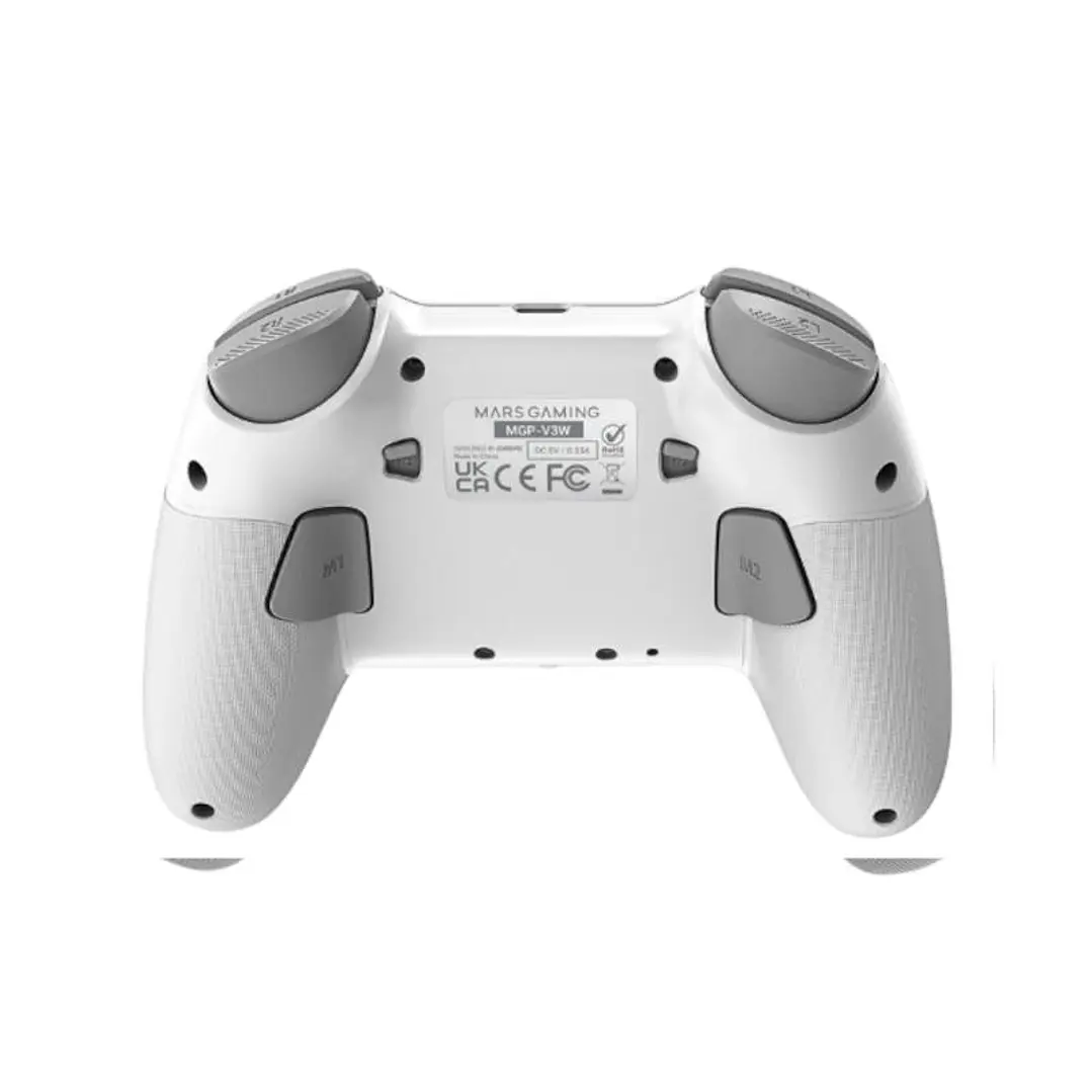 MARS GAMING Gamepad Tri-Modo LMGPV3W LCD Blanco 2