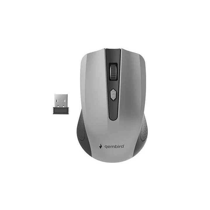 Gembird Ratón Óptico Inalámbr. 1600 DPI Negro/Gris 1