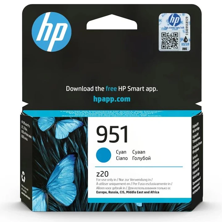 HP Cartucho 951 Cyan 1