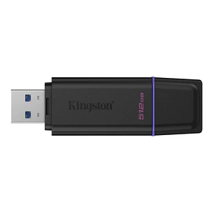 Kingston DataTraveler Exodia Memoria USB 512GB - USB 3.2 Gen 1 - Con Tapa - Enganche para Llavero - Color Negro (Pendrive)