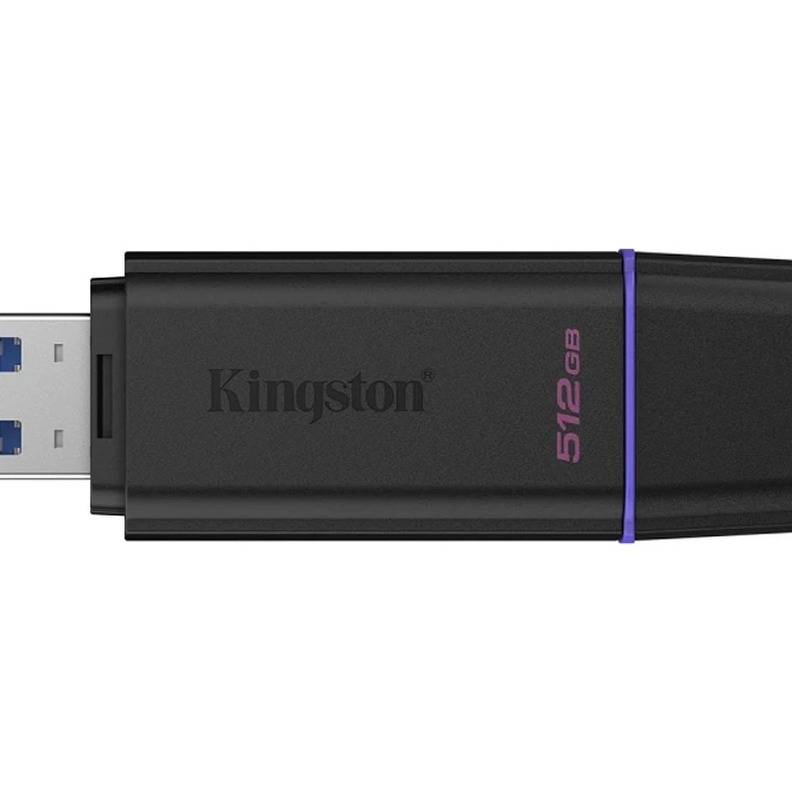 Kingston DataTraveler Exodia Memoria USB 512GB - USB 3.2 Gen 1 - Con Tapa - Enganche para Llavero - Color Negro (Pendrive) 1