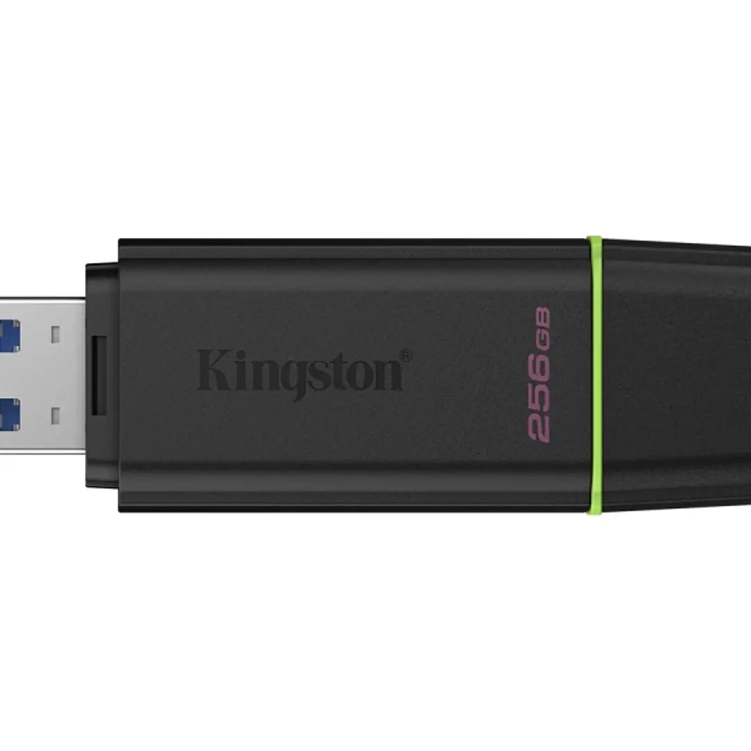 Kingston DataTraveler Exodia Memoria USB 256GB - USB 3.2 Gen 1 - Con Tapa - Enganche para Llavero - Color Negro (Pendrive) 1