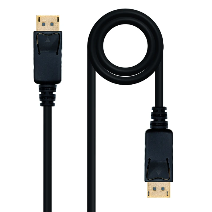 Nanocable Cable Displayport 1.2 DP/M-DP/M - Longitud 10m - Soporta Resoluciones de Video de hasta 4K - Color Negro 1