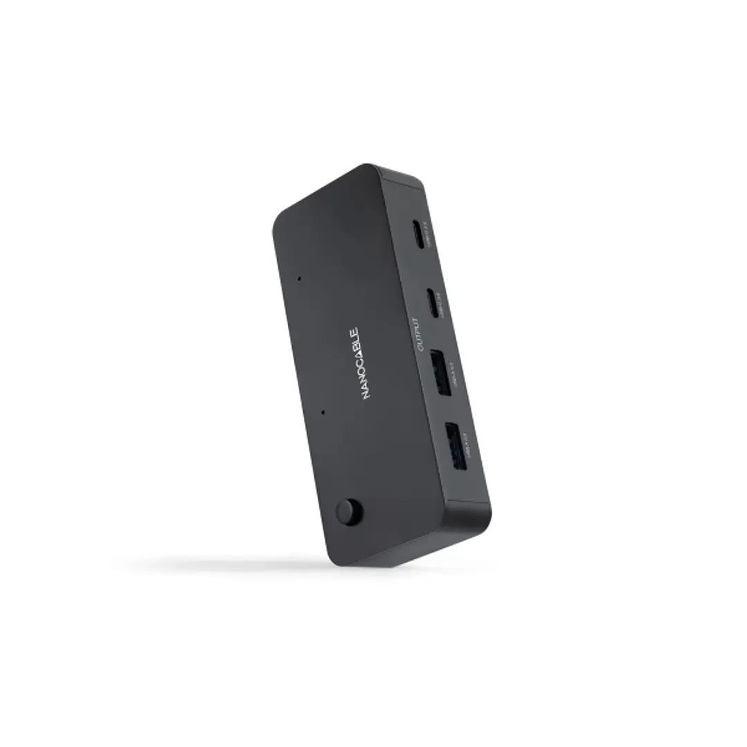 Nanocable Switch Conmutador 2xUSB 3.0 a 2xUSB-A 3.0 + 2xUSB-C - Color Negro 1