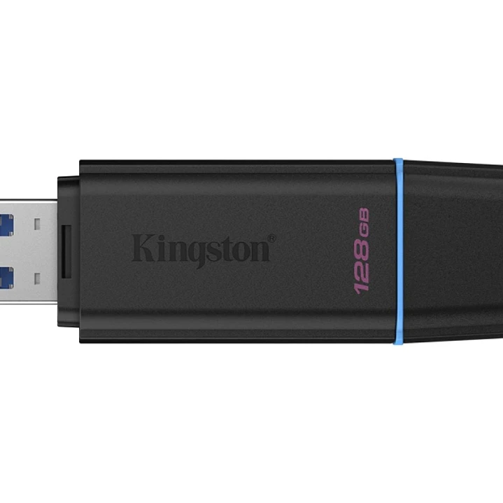 Kingston DataTraveler Exodia Memoria USB 128GB - USB 3.2 Gen 1 - Con Tapa - Enganche para Llavero - Color Negro (Pendrive) 1