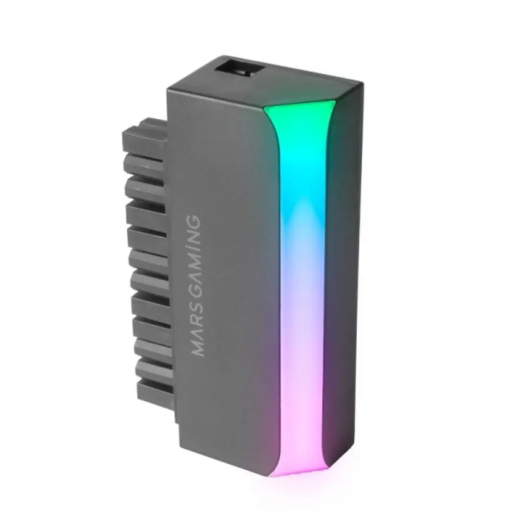 Mars Gaming MCA-L24 Adaptador ATX - Gestion de Cables Optimizada - Iluminacion ARGB Personalizable - Instalacion Plug & Play - Compatibilidad Universa 1