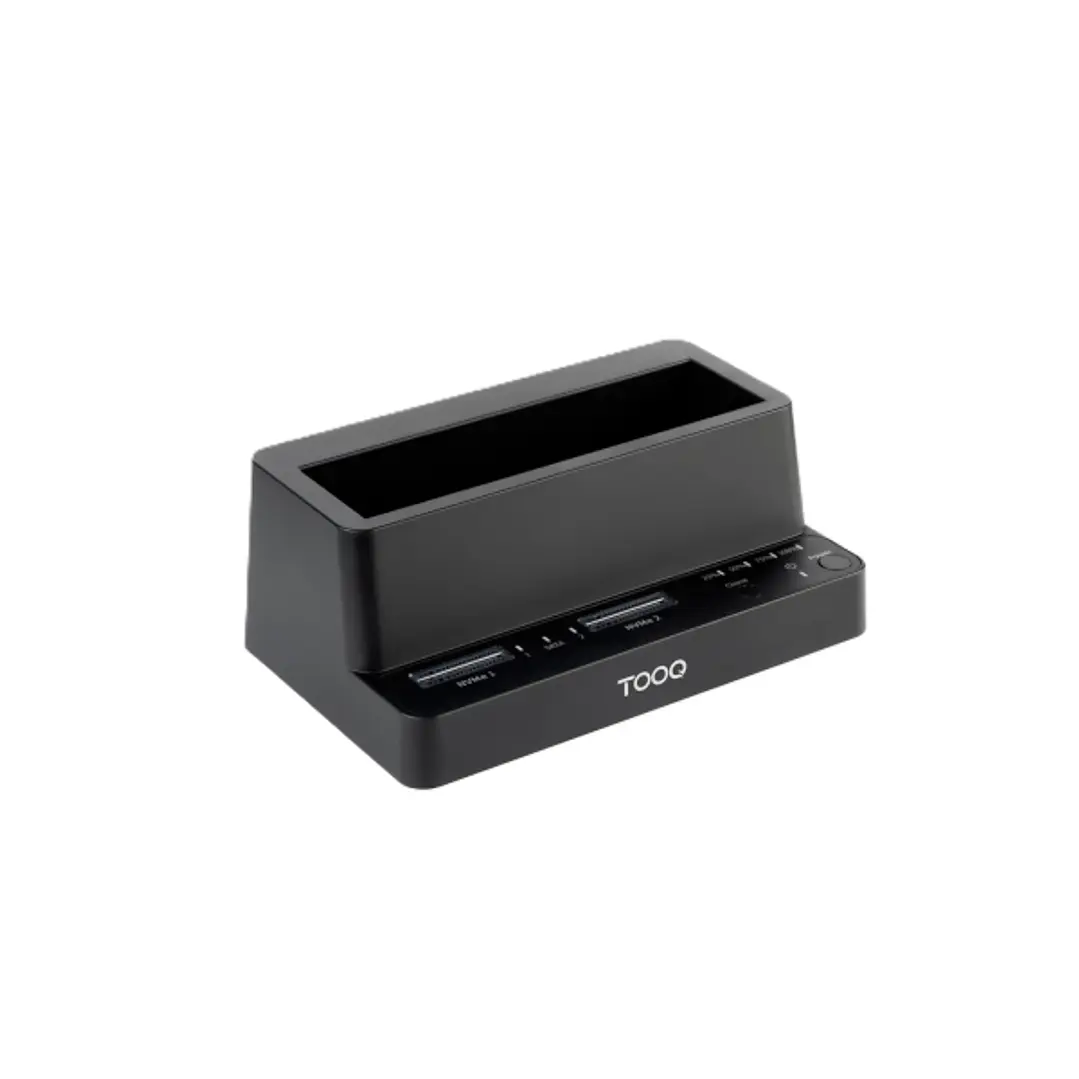 Tooq TQDS-502B Dock Doble Bahia M.2 NVMe PCIe + Bahia 2.5