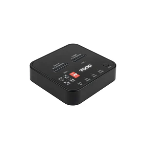 Tooq TQDS-201B Dock Doble Bahia M.2 NVMe NGFF PCIe - USB-C 3.2 Gen2 - Soporta PM, RAID0, RAID1 - Color Negro