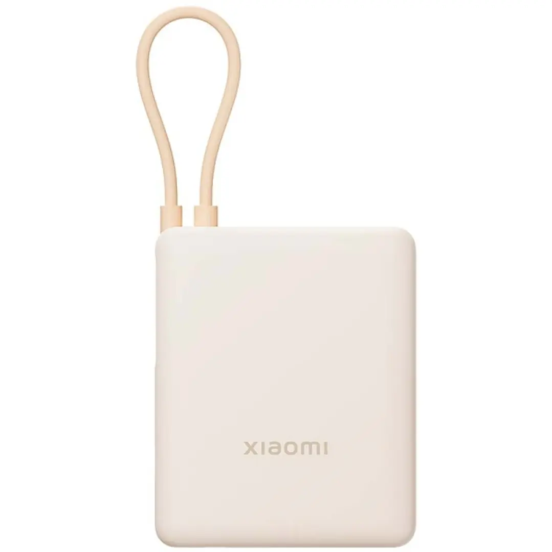 Xiaomi Tan GL Powerbank 10000 mAh - 33W - Cable Integrado - Carga Rapida - Multiples Capas de Seguridad - Color Beige 1