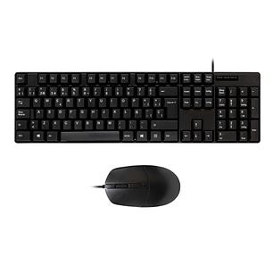 Unykach UK50545 Pack de Teclado + Raton 1200dpi OEM - 3 Botones - Uso Ambidiestro - Color Negro