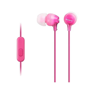 Sony MDR-EX15AP Auiculares con Microfono In?Ear con Cable - Iman de Neodimio - Conexion Jack 3,5mm - Cable 1,2m - Color Rosa