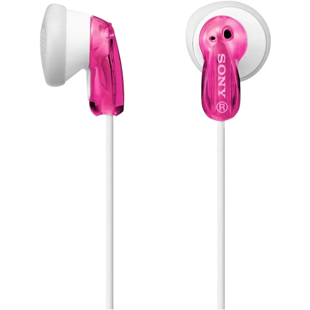 Sony MDR-E9LP Auiculares In?Ear con Cable - Iman de Neodimio - Conexion Jack 3,5mm - Cable 1,2m - Color Rosa 1