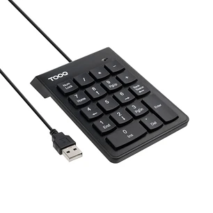 Tooq TQK-2001-B Teclado Numerico - Cable USB-A de 1.3m - Color Negro