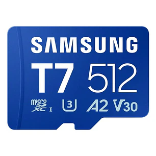 Samsung Micro SDXC T7 512GB clase10 U3 V30 A2