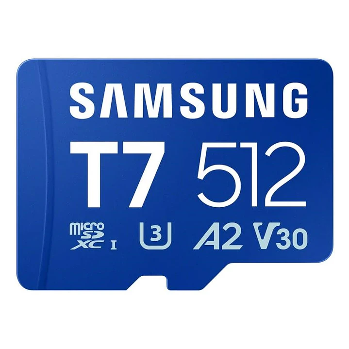 Samsung Micro SDXC T7 512GB clase10 U3 V30 A2 1