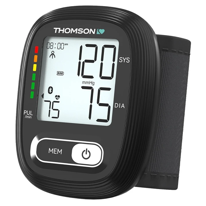 Thomson Cardio W10 Tensiometro de Muñeca - Deteccion Arritmia - Funcion Voz - Memoria 150 Lecturas - 2 Usuarios - Color Negro 1
