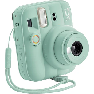 Fujifilm Instax Mini 13 Lagoon Green Camara Instantanea - Tamaño de Imagen 62x46mm - Flash Auto - Exposicion Automatica - Mini Espejo para Selfies - M