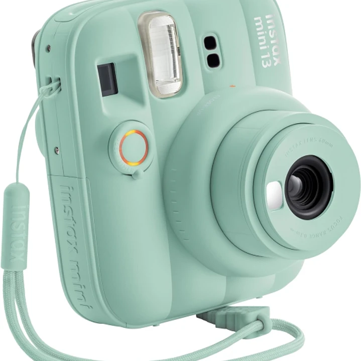 Fujifilm Instax Mini 13 Lagoon Green Camara Instantanea - Tamaño de Imagen 62x46mm - Flash Auto - Exposicion Automatica - Mini Espejo para Selfies - M 1