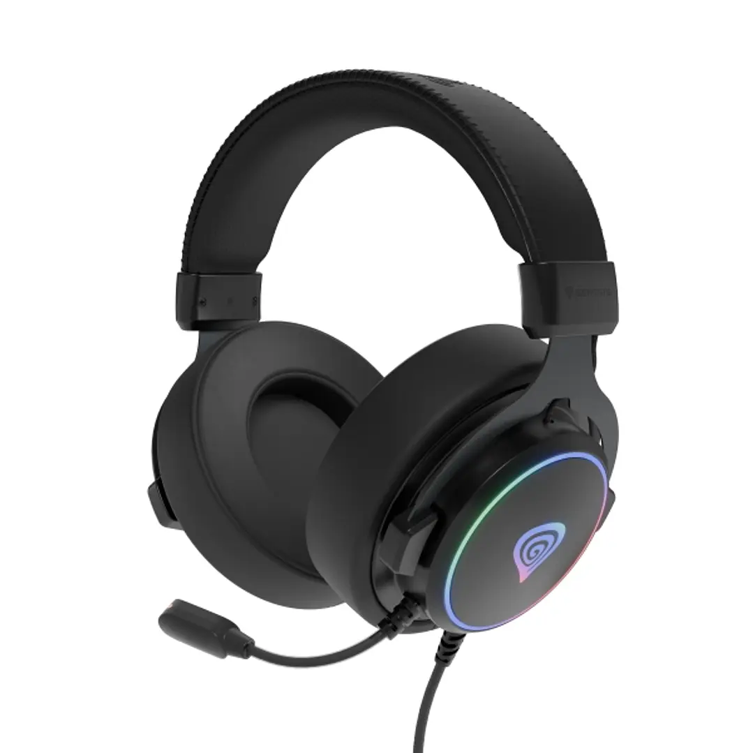 Genesis Neon 764 Auricular Gaming - Altavoz 50mm - Microfono - 7.1 Virtual -  RGB - USB - Color Negro 1