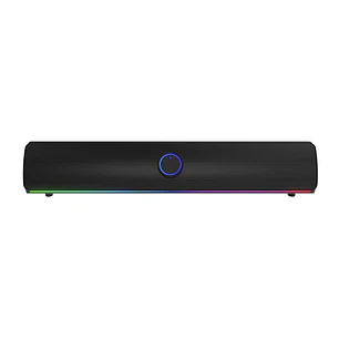 Genesis Helium 312BT Barra de Sonido 2.0 10W - USB - Bluetooth 5.2 - Iluminacion ARGB - Color Negro